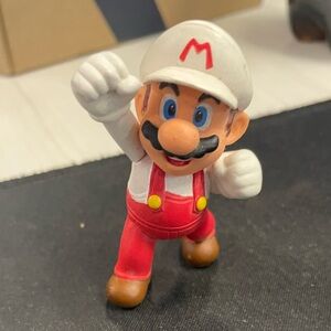 Mario Action Figure Jakks Pacific 2.5" Red Overalls White Cap Nintendo Loose